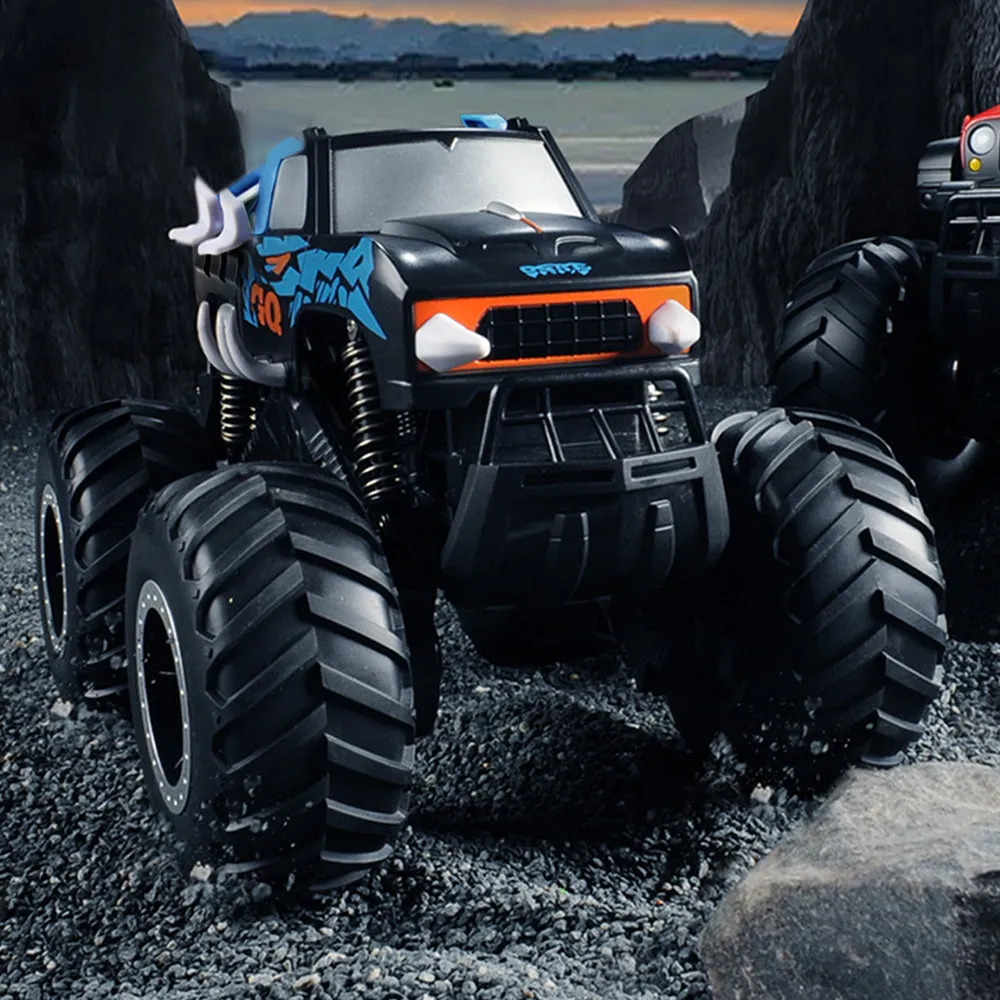 2.4GHz RC Monster Truck 1:16 Scale RC All Terrain Car Toy Off Road RC Truck for Kids Blue