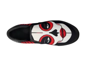 Abstract Skull Print Slip-Ons