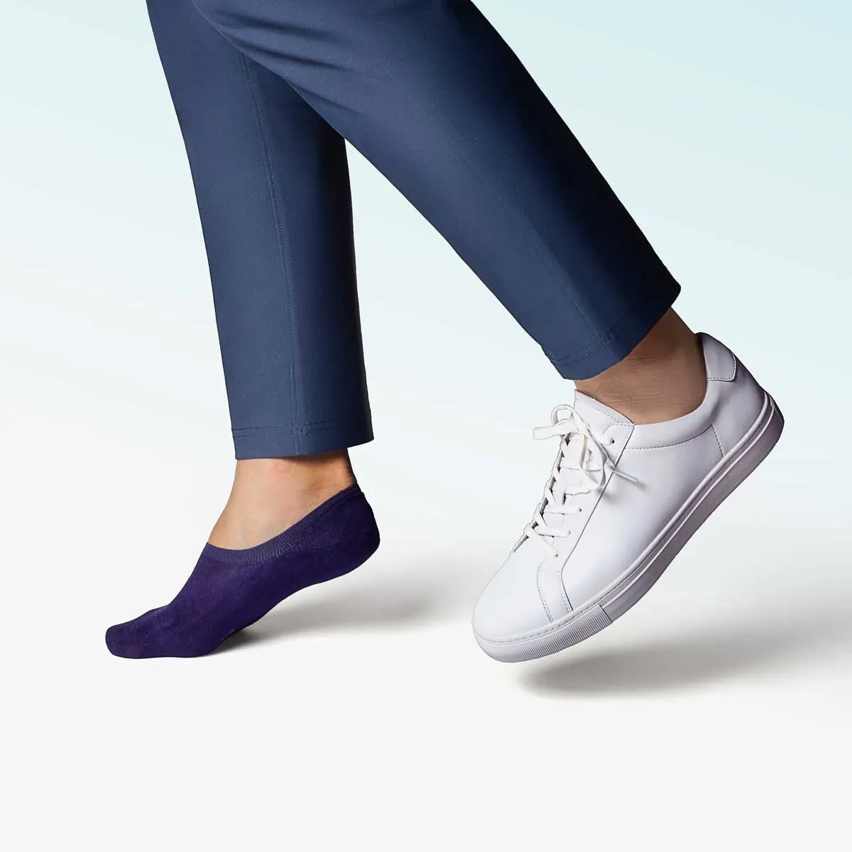 Active Mid-cut Super Soft Modal Casual No Show Socks | INDIGO NAVY