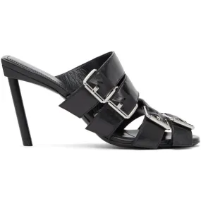 Balenciaga Black Buckle Mules