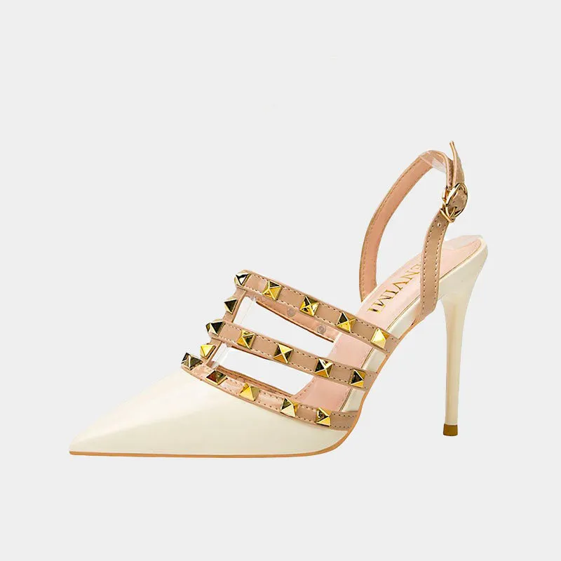 Begonia Strappy Rivets Pumps