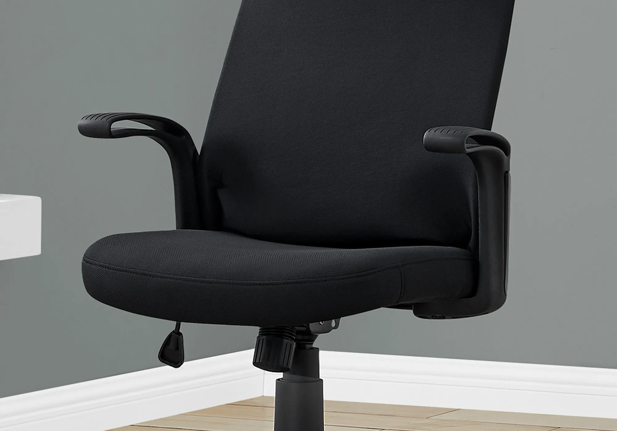 Black Fabric Multi Position Office Chair By Homeroots