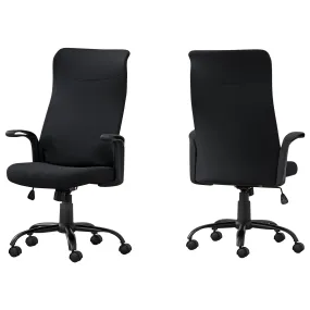 Black Fabric Multi Position Office Chair By Homeroots