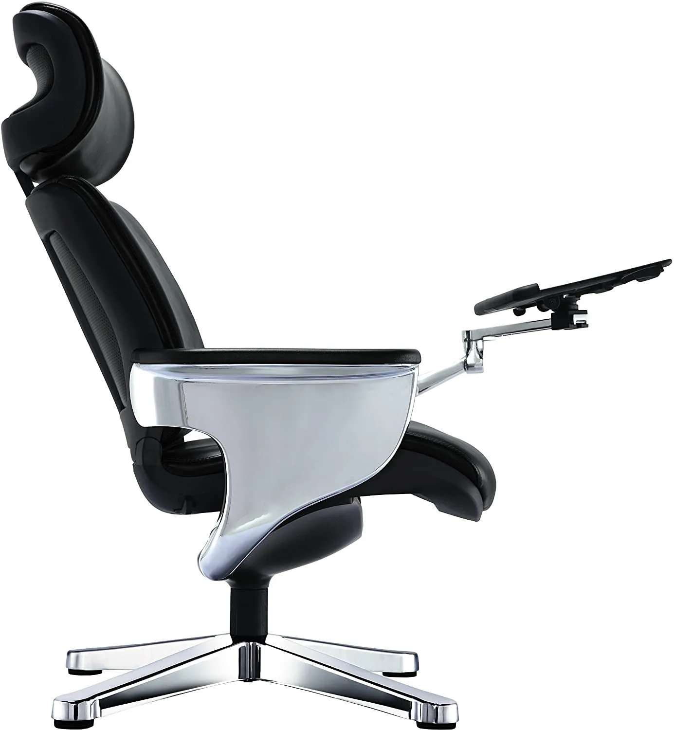 Black Leather Chair By Homeroots - 372428