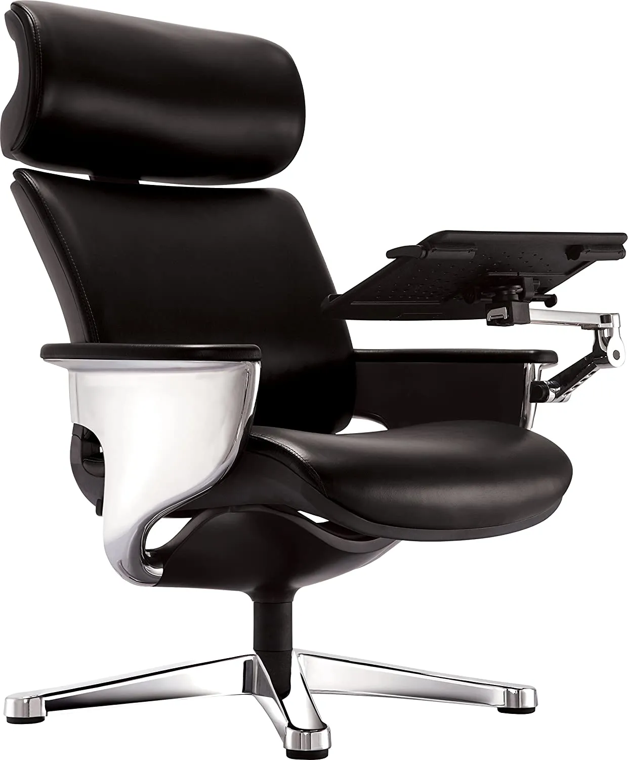 Black Leather Chair By Homeroots - 372428