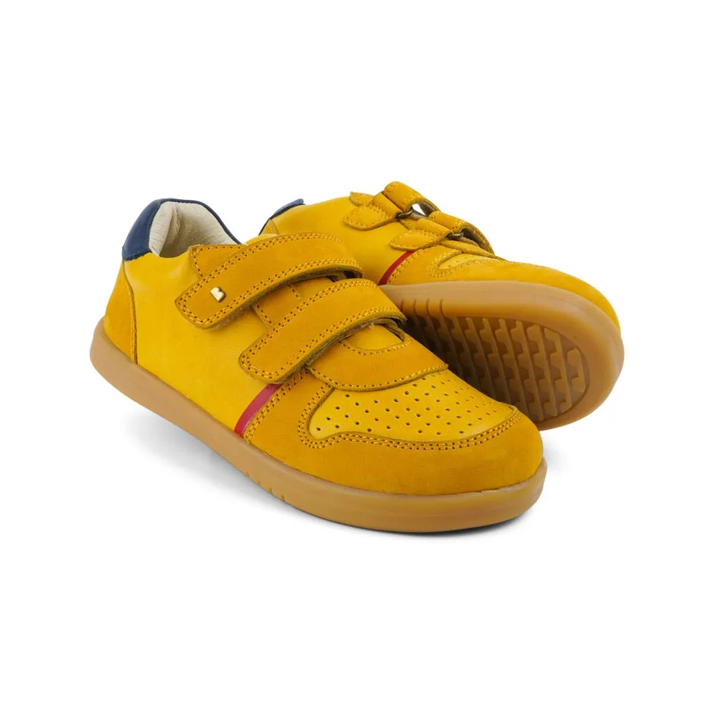 Bobux KP Riley Chartreuse   Navy Trainers
