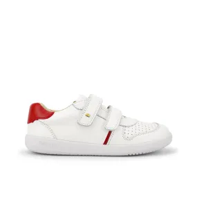 Bobux KP Riley White   Red Trainers
