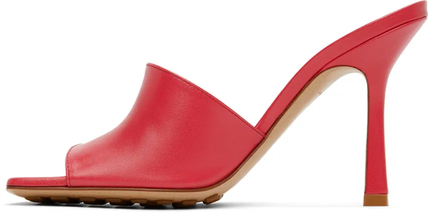 Bottega Veneta Pink Stretch Heeled Sandals