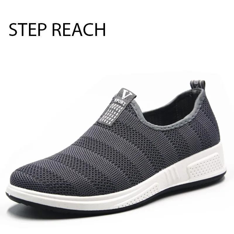 Brand shoes men tenis masculino adulto sneakers chaussure homme tenis feminino breathable loafers casual slip-on rubbe