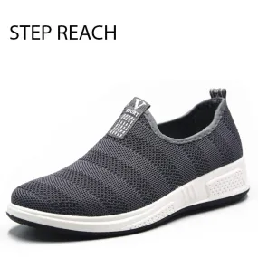 Brand shoes men tenis masculino adulto sneakers chaussure homme tenis feminino breathable loafers casual slip-on rubbe