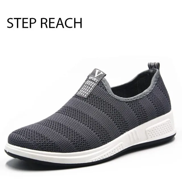Brand shoes men tenis masculino adulto sneakers chaussure homme tenis feminino breathable loafers casual slip-on rubbe