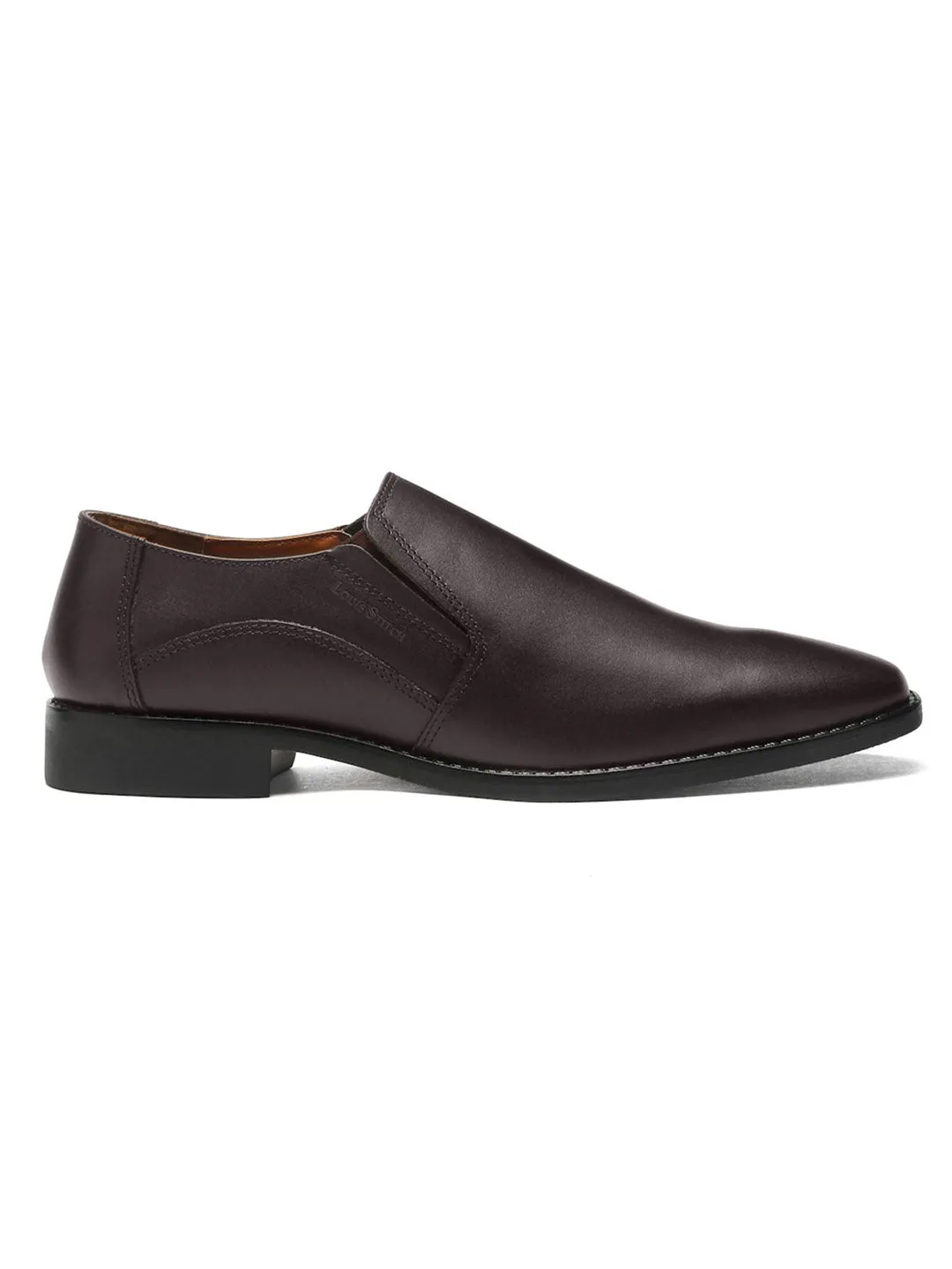 Brunette Brown Handmade Italian Leather Formal Slipons Shoes