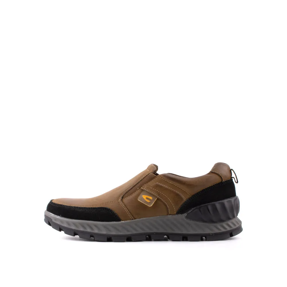 camel active Leather Classic Slip On Shoes Men Olive ASHFORD 852406-RS1-7