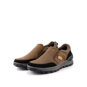 camel active Leather Classic Slip On Shoes Men Olive ASHFORD 852406-RS1-7