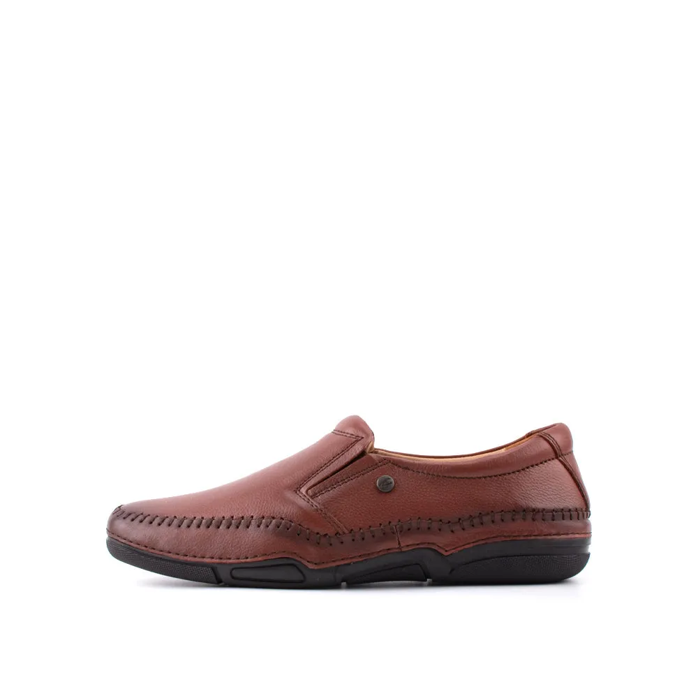camel active Natural Milled Leather Slip On Shoes Men Brown LUZON 872402-AM2-3