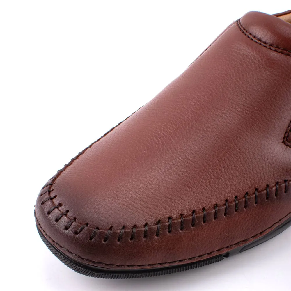 camel active Natural Milled Leather Slip On Shoes Men Brown LUZON 872402-AM2-3