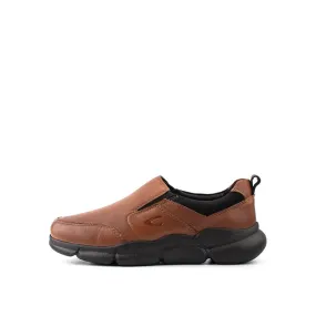 camel active Slip On Shoes With Stitch Detail Men Tan ISPARTA 852320-AM1SV-8