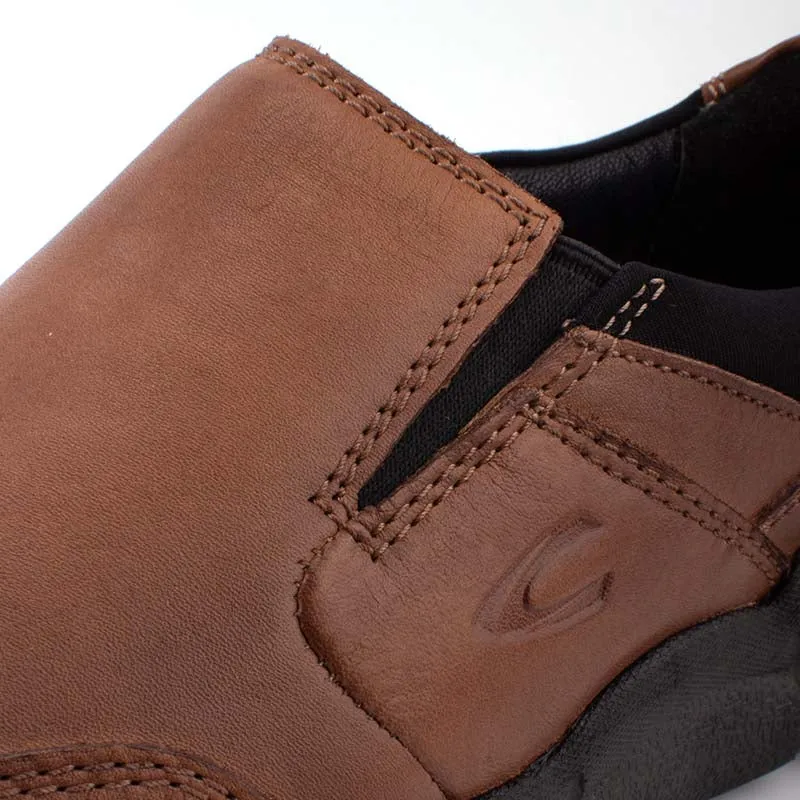 camel active Slip On Shoes With Stitch Detail Men Tan ISPARTA 852320-AM1SV-8