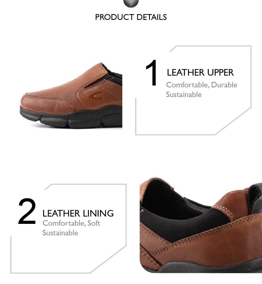 camel active Slip On Shoes With Stitch Detail Men Tan ISPARTA 852320-AM1SV-8