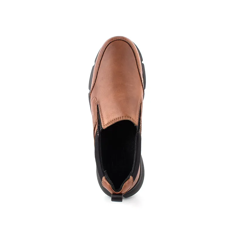 camel active Slip On Shoes With Stitch Detail Men Tan ISPARTA 852320-AM1SV-8