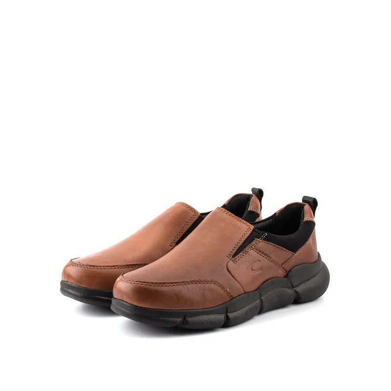 camel active Slip On Shoes With Stitch Detail Men Tan ISPARTA 852320-AM1SV-8