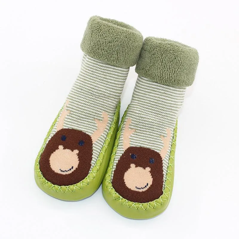 Cartoon Non-Slip Soft Sole Baby Toddler Shoes And Socks