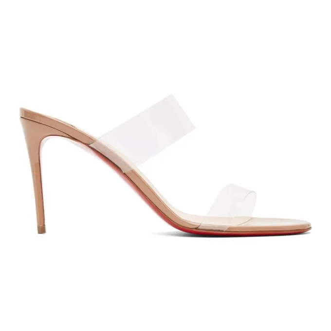 Christian Louboutin Beige Just Nothing 85 Heeled Sandals