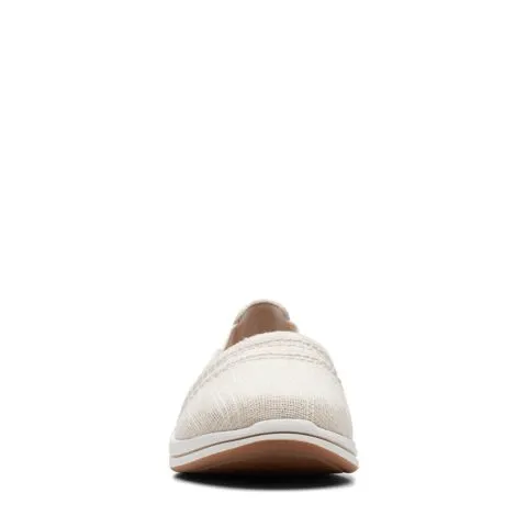 Clarks Women's Breeze Step II Slip Ons- Natural