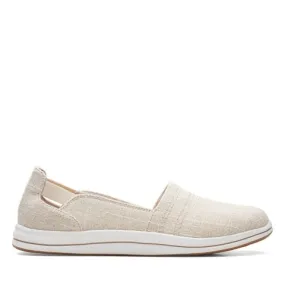 Clarks Women's Breeze Step II Slip Ons- Natural