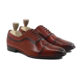 Cletus - Men's Oxblood Calf Leather Oxford Shoe