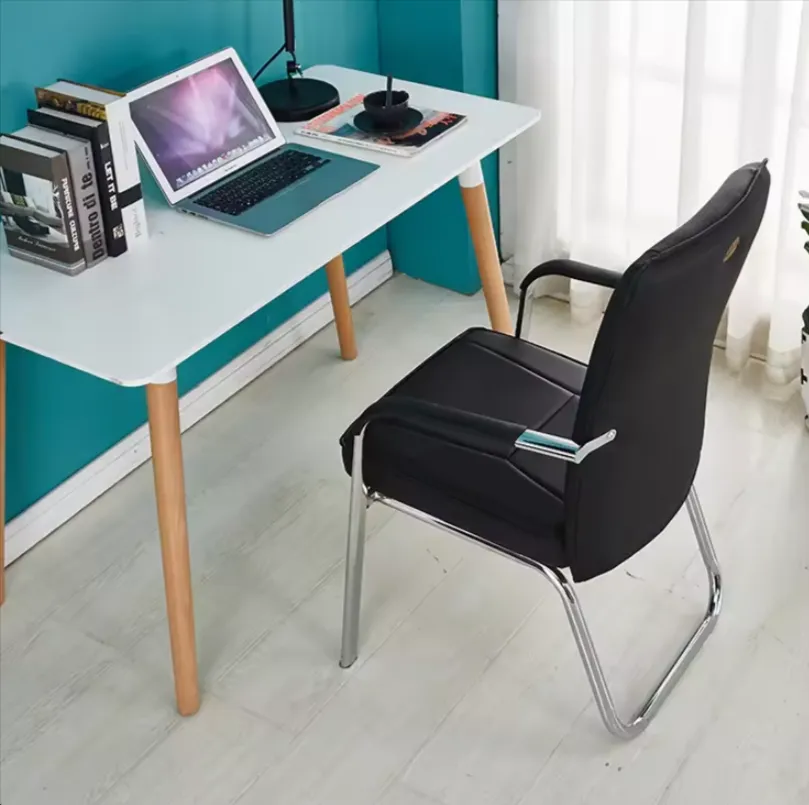 Comfortable High-Back Leather Office Chair 2001 Black