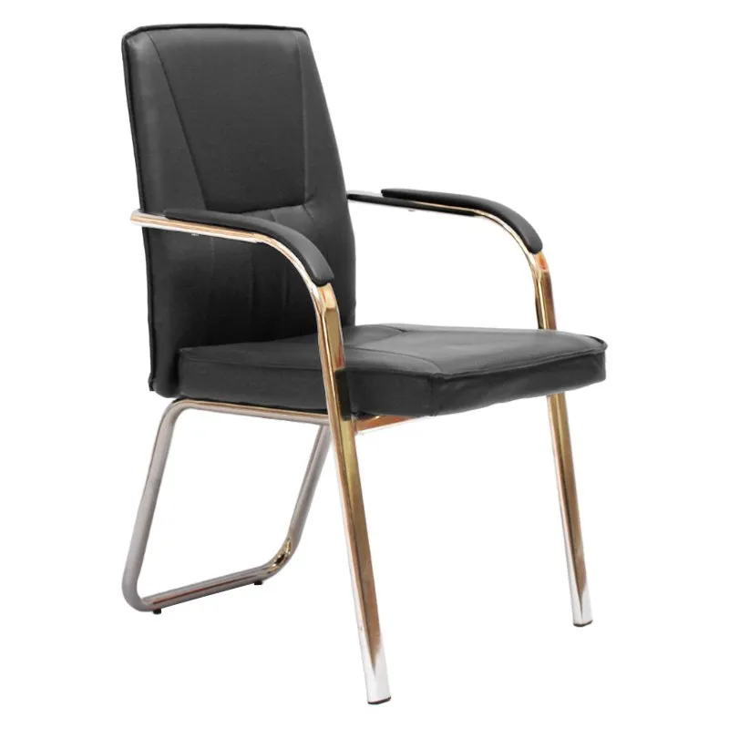 Comfortable High-Back Leather Office Chair 2001 Black