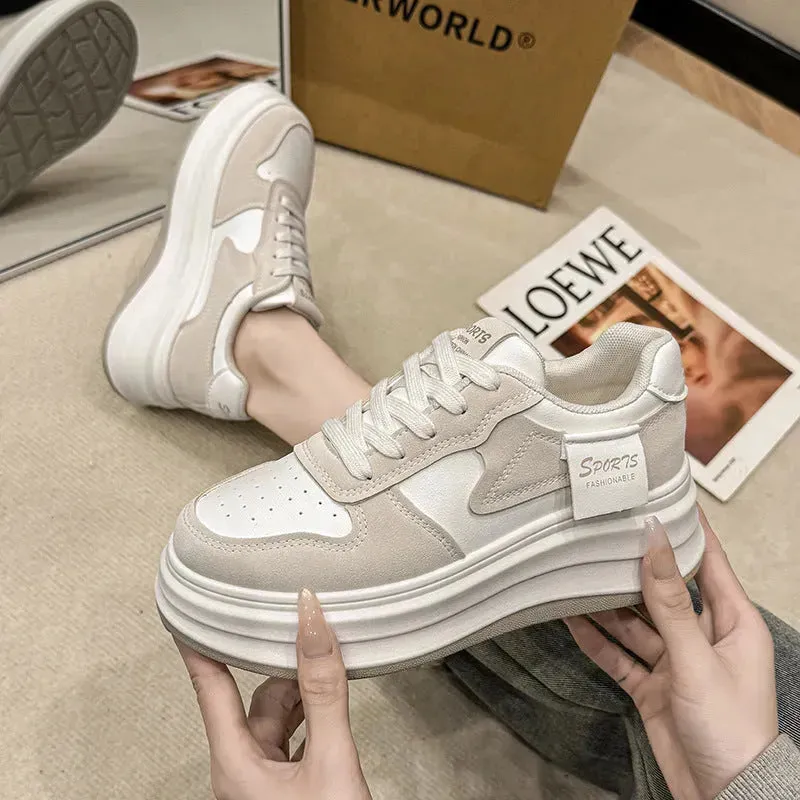Contrast Platform Sneakers