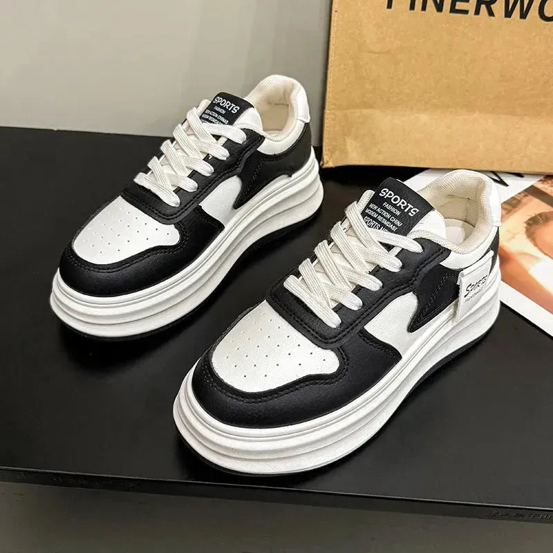 Contrast Platform Sneakers