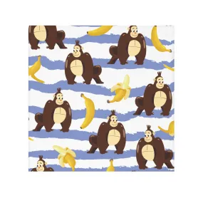Cute Monkey & Banana Face Towel, Fun Bathroom Decor, Gift for Kids, Animal Bath