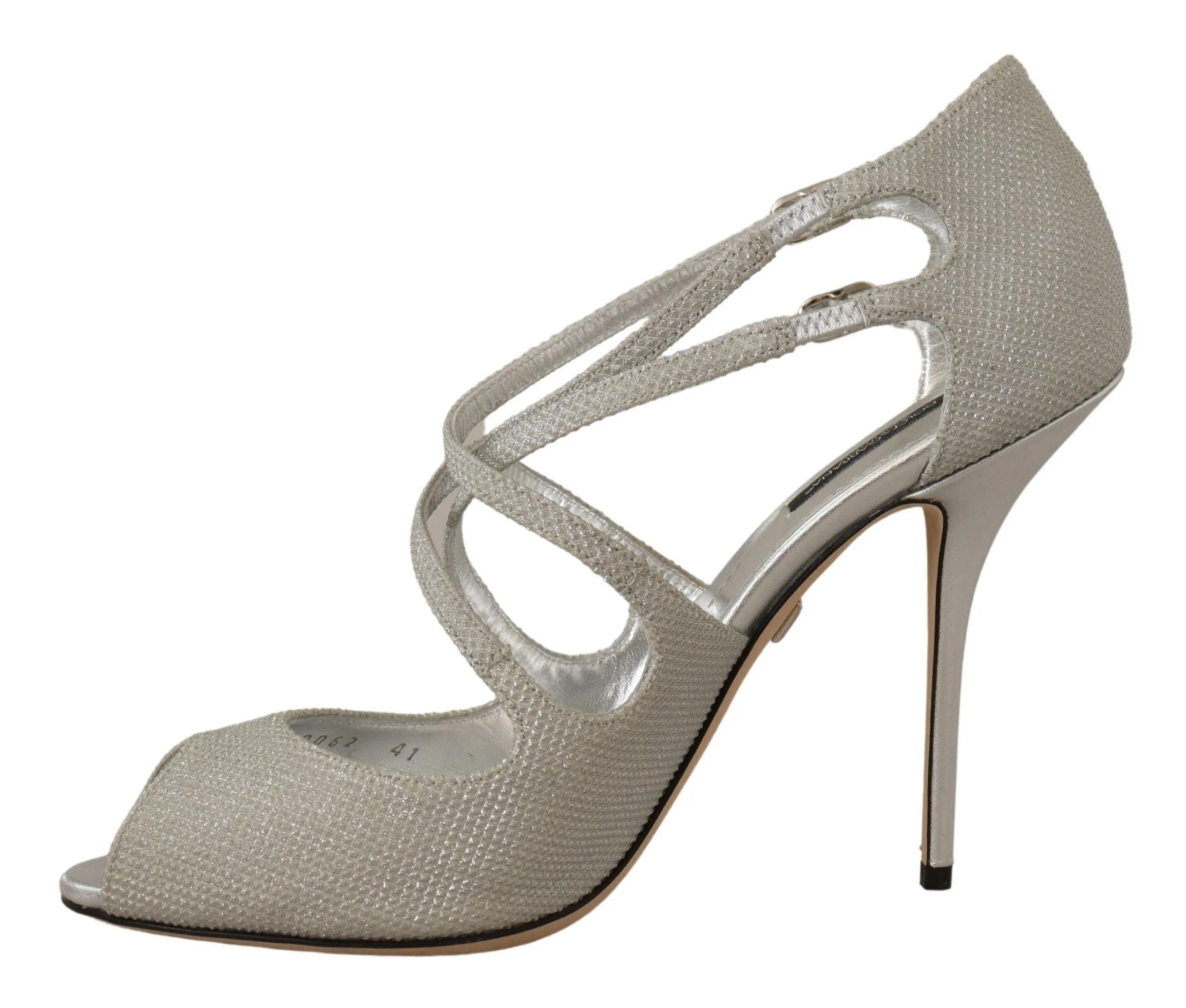 Dolce & Gabbana Silver Shimmers Sandals Pumps Shoes