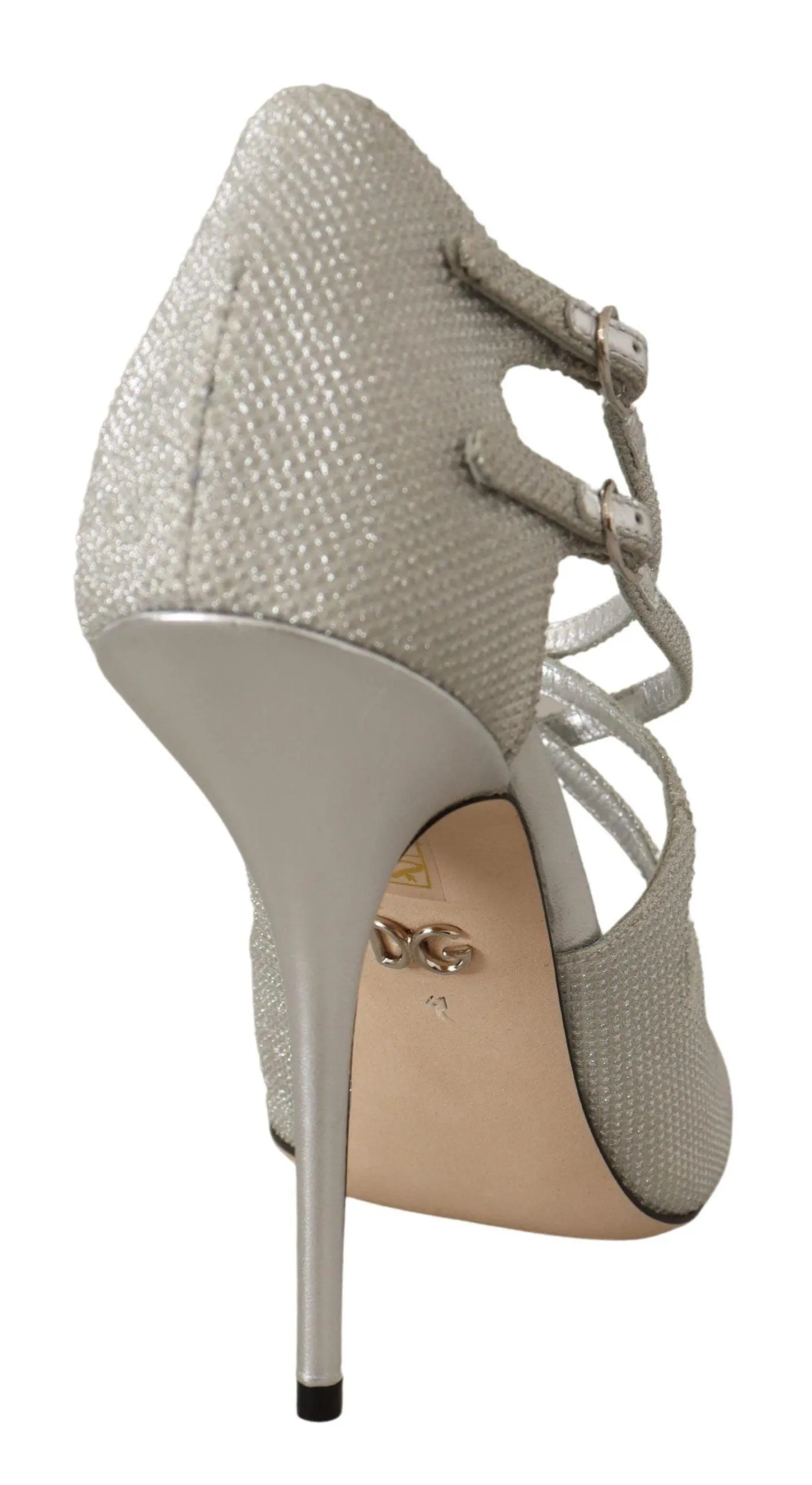 Dolce & Gabbana Silver Shimmers Sandals Pumps Shoes