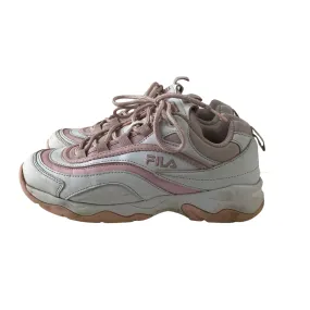 Fila trainers shoe size UK 5 pink and white with laces