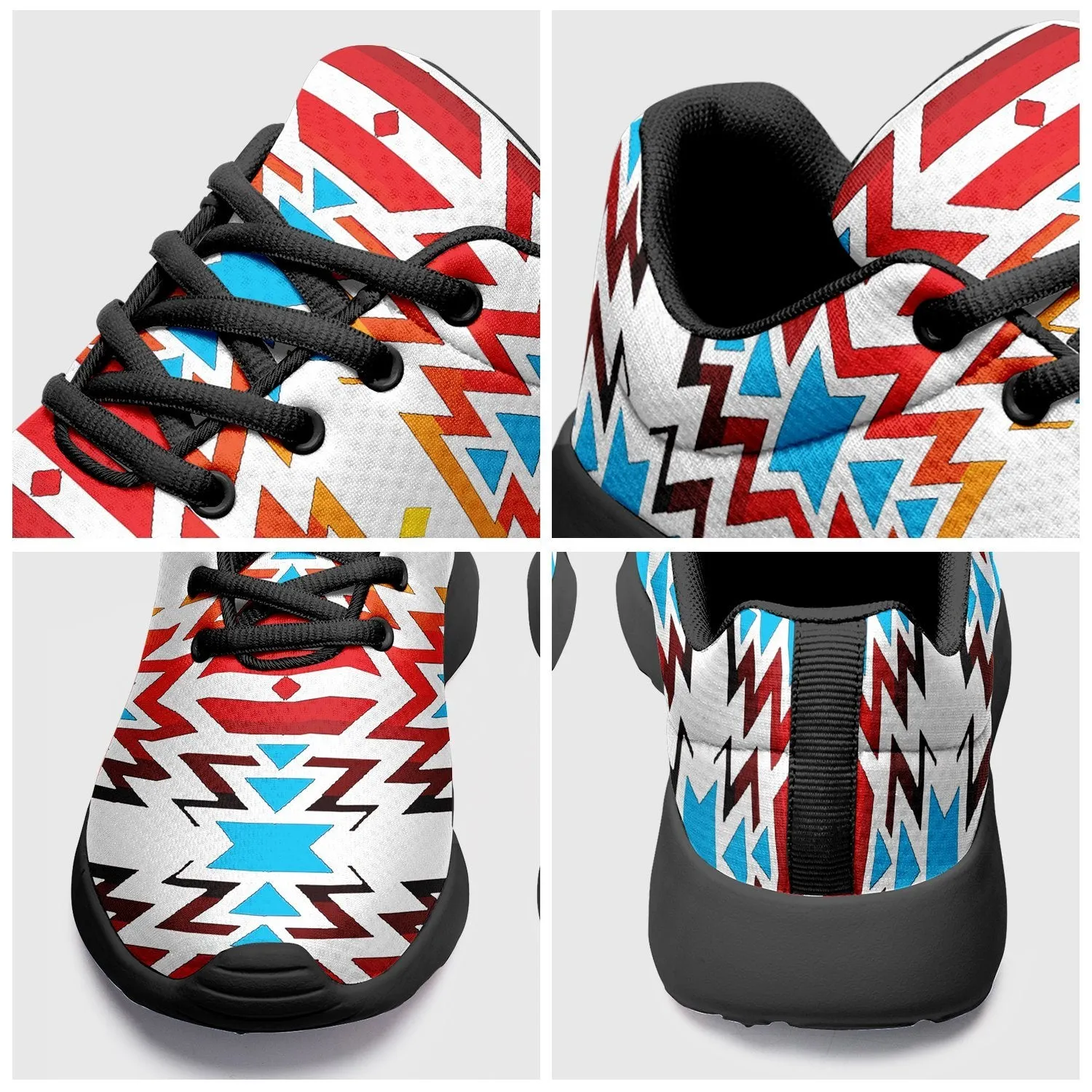 Fire Colors and Sky Ikkaayi Sport Sneakers