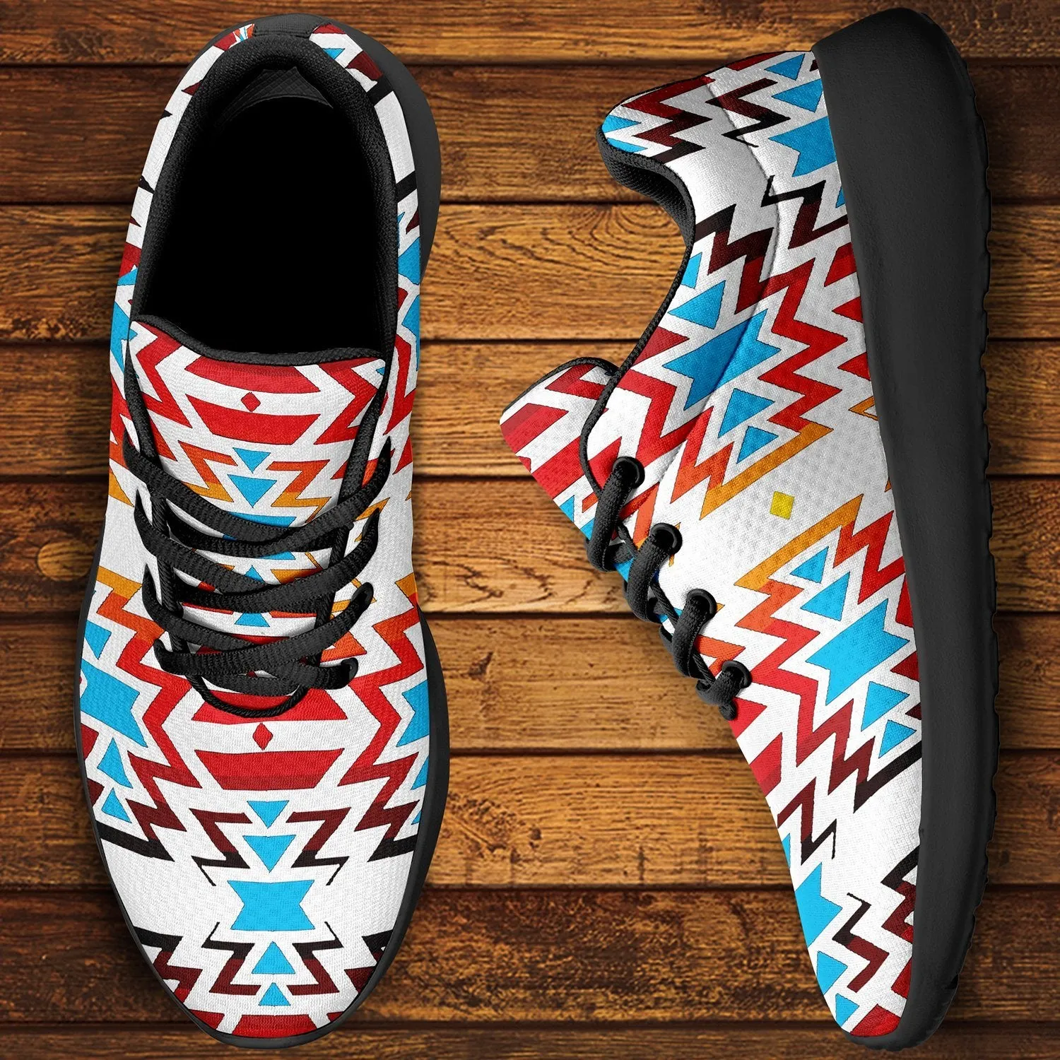 Fire Colors and Sky Ikkaayi Sport Sneakers
