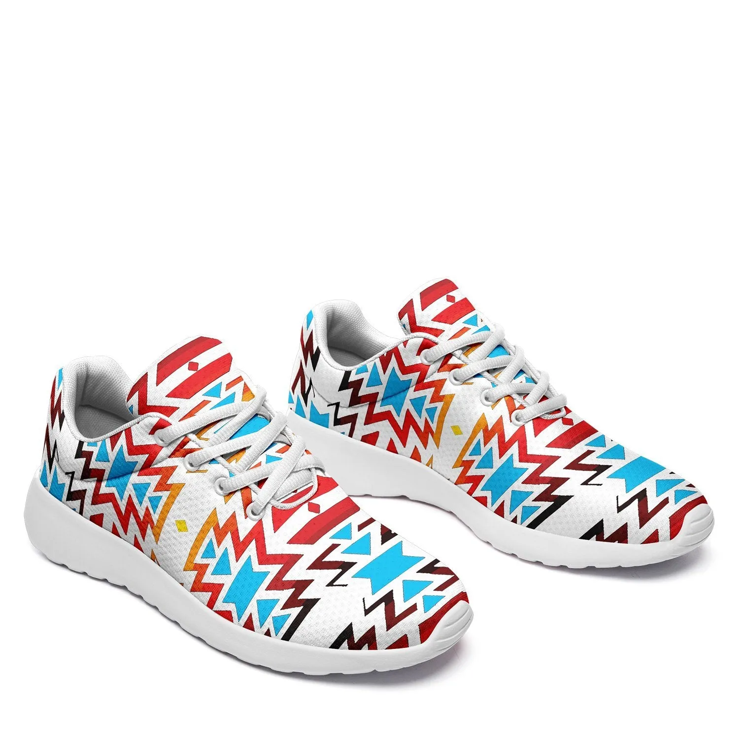 Fire Colors and Sky Ikkaayi Sport Sneakers