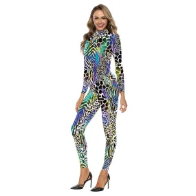 Fitness Suit Fake Two Sets Of Ladies Mesh Strips