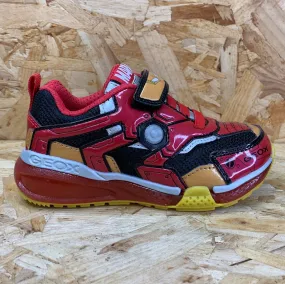 Geox Kids Marvel Iron Man Trainers - Black / Red