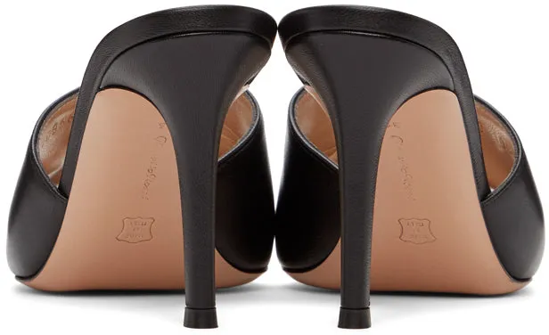 Gianvito Rossi Black Alise 85 Heeled Sandals