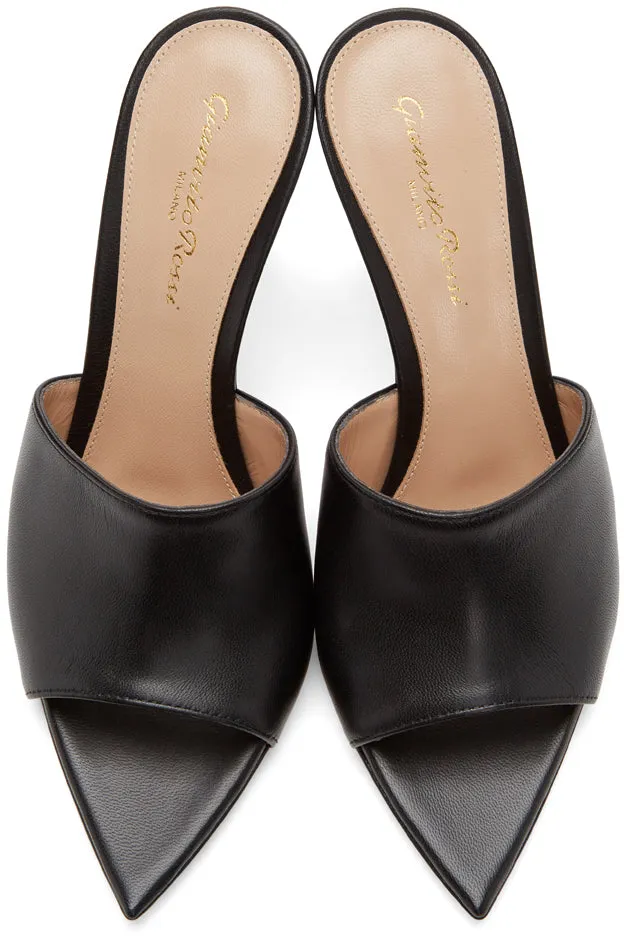 Gianvito Rossi Black Alise 85 Heeled Sandals