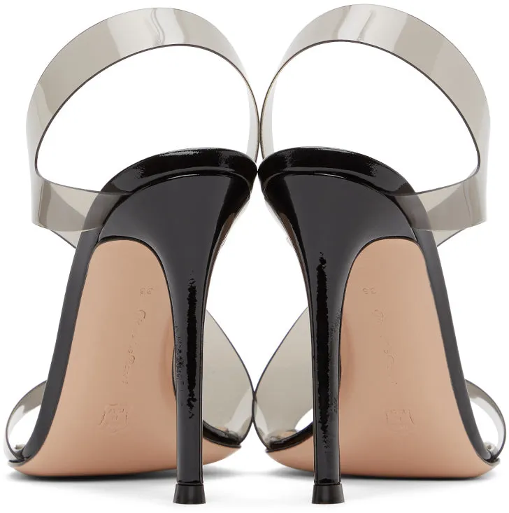 Gianvito Rossi Black Metropolis 105 Heeled Sandals