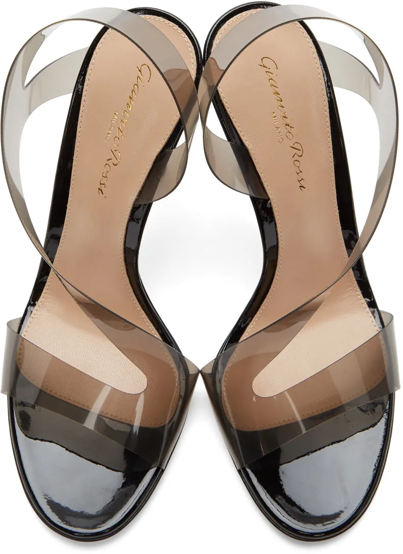 Gianvito Rossi Black Metropolis 105 Heeled Sandals