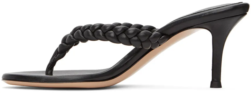 Gianvito Rossi Black Tropea 70 Heeled Sandals