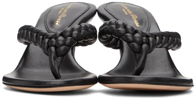 Gianvito Rossi Black Tropea 70 Heeled Sandals