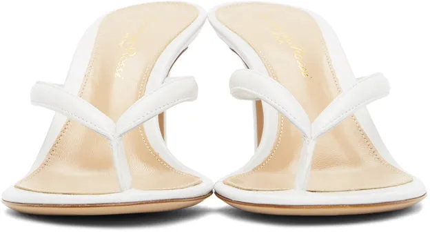 Gianvito Rossi White Calypso 70 Heeled Sandals